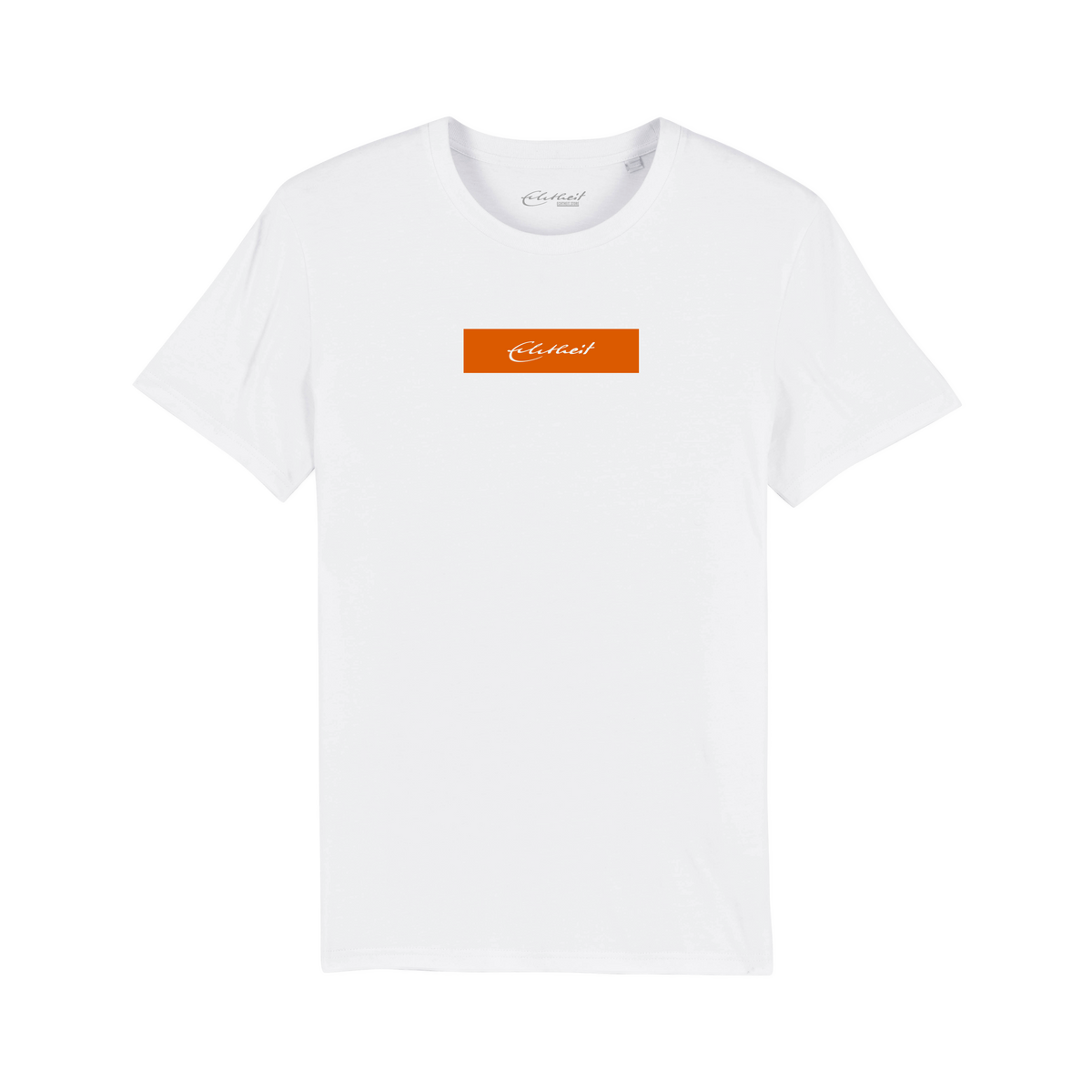 T-Shirt - Echtheit Schriftzug Block Brust - orange